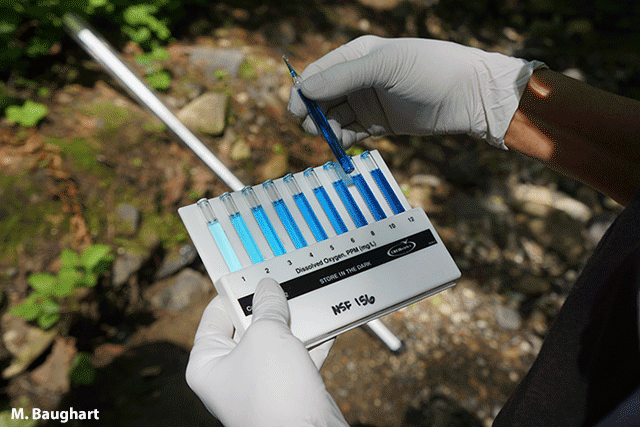 image of a kit that allow volunteers to test dissolved oxygen and collect other data in the field by M. Baughart