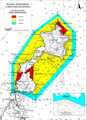 map of Asinara