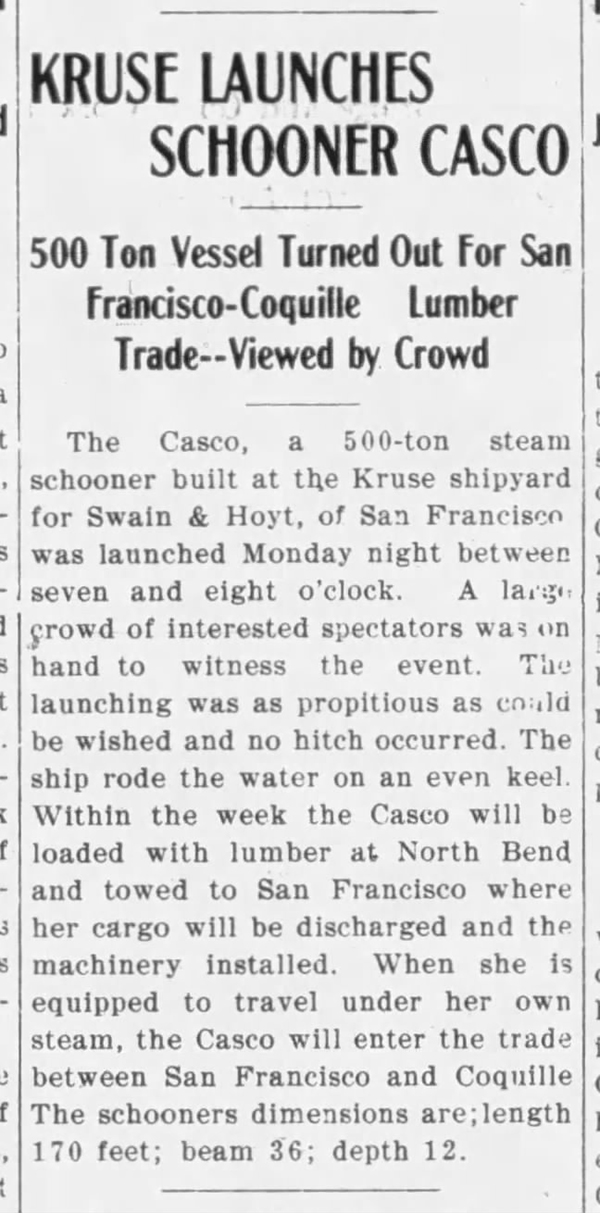 Newspaper clipping from The World 29AUG1906