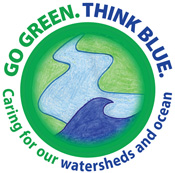Go Green. Think Blue. logo
