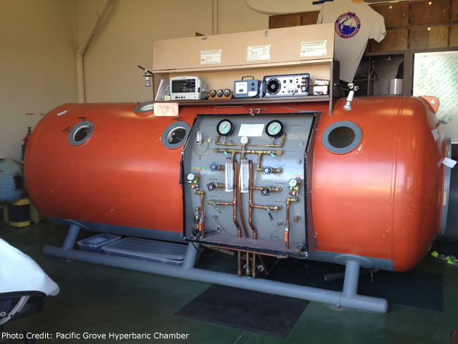 image of newly re-opened Pacific Grove hyperbaric chamber