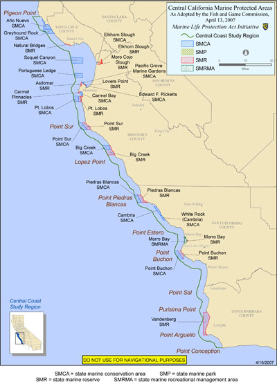 Central Coast MPA Map