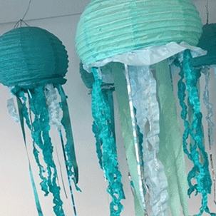 image of paper lantern jellies by Chelsea Prindle